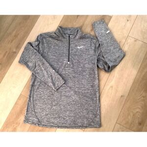 Nike Dri-FIT Element 1/2-Zip Men's Large Pullover Black Heather NWOT